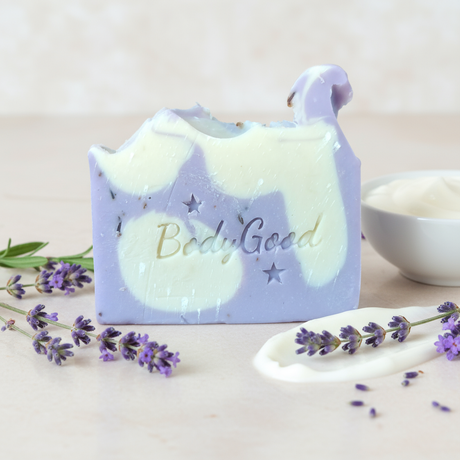 Lavender & Yoghurt Soap - With Ingredients