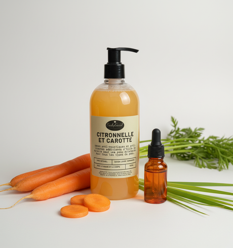 Minimalist citronella carrot liquid soap