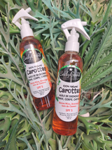 Huile de bronzage à la carotte