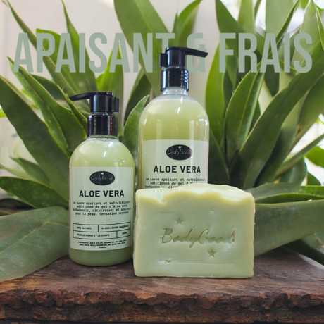 Savon à l'aloe vera et au concombre