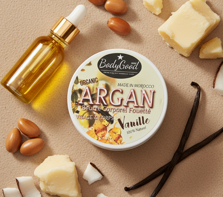 Argan oil hydrating butter jar lying flat 1