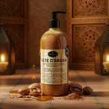 Argan paste liquid soap dramatic editorial Moroccan