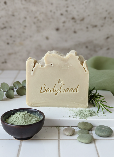 Green Clay Soap - Original Color Preserved