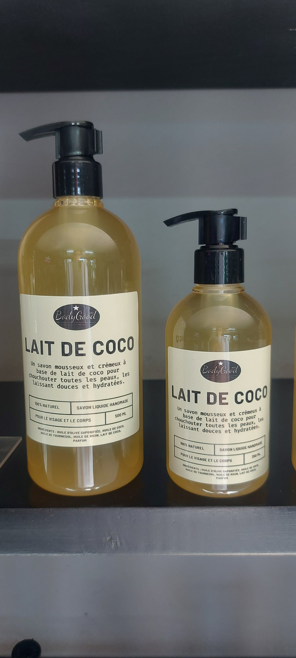 Savon liquide au lait de coco