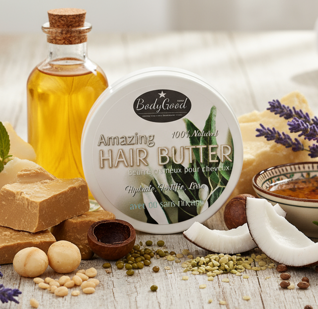 Spa amazing hair butter with ingredients
