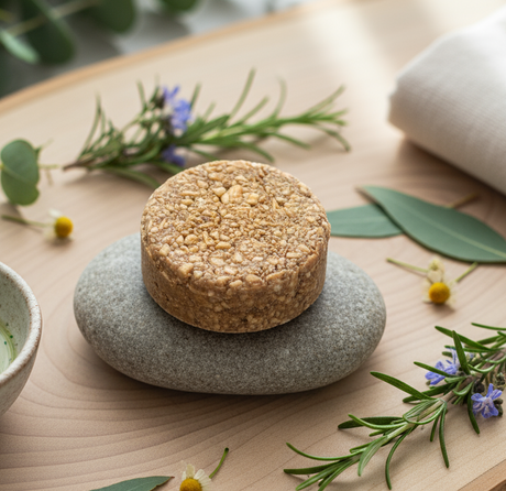 Spa-inspired shampoo bar