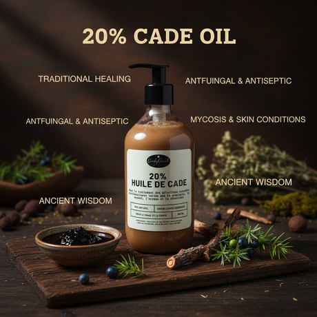 Vibrant 20% cade oil liquid soap for ads