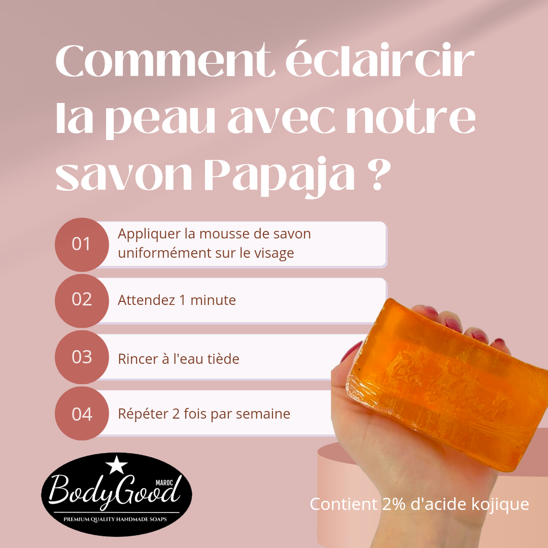 Masque au Savon à la papaye et à l'acide kojique