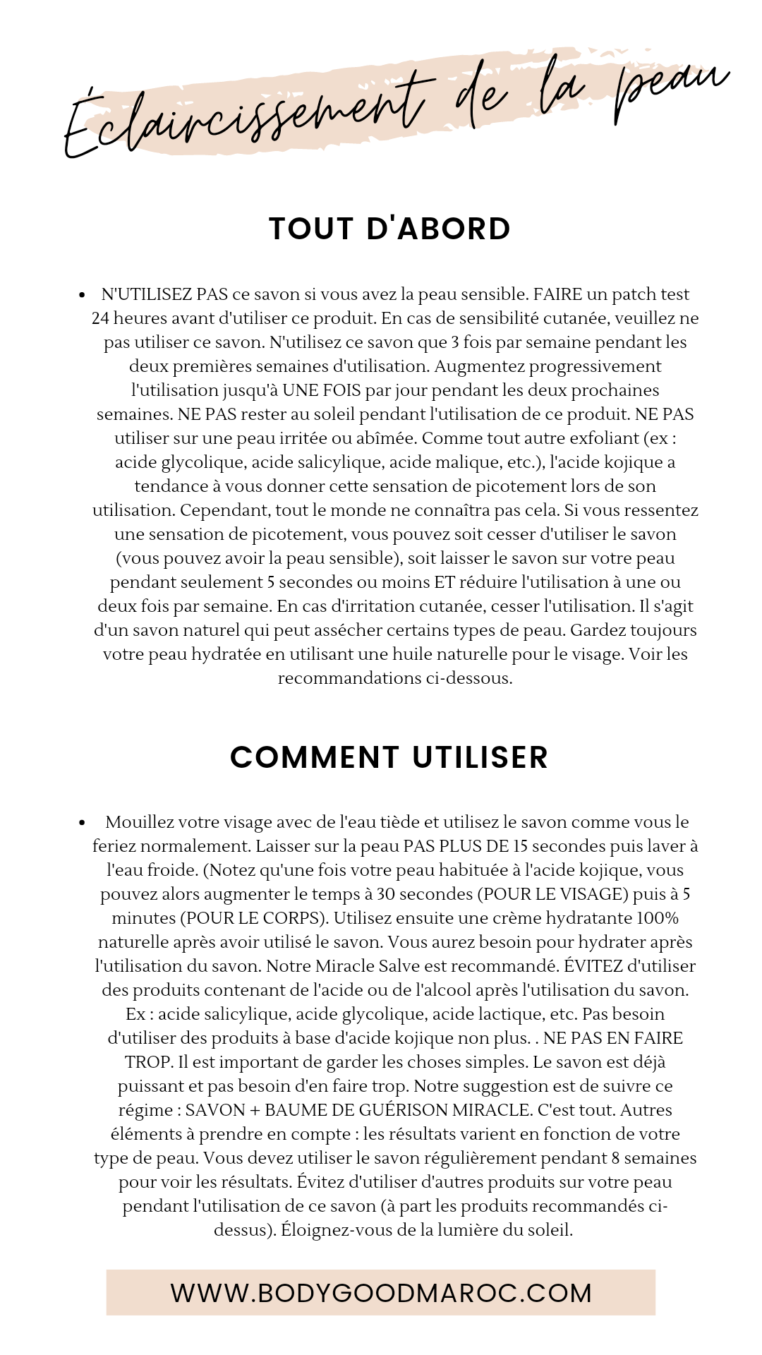 Masque au Savon à la papaye et à l'acide kojique