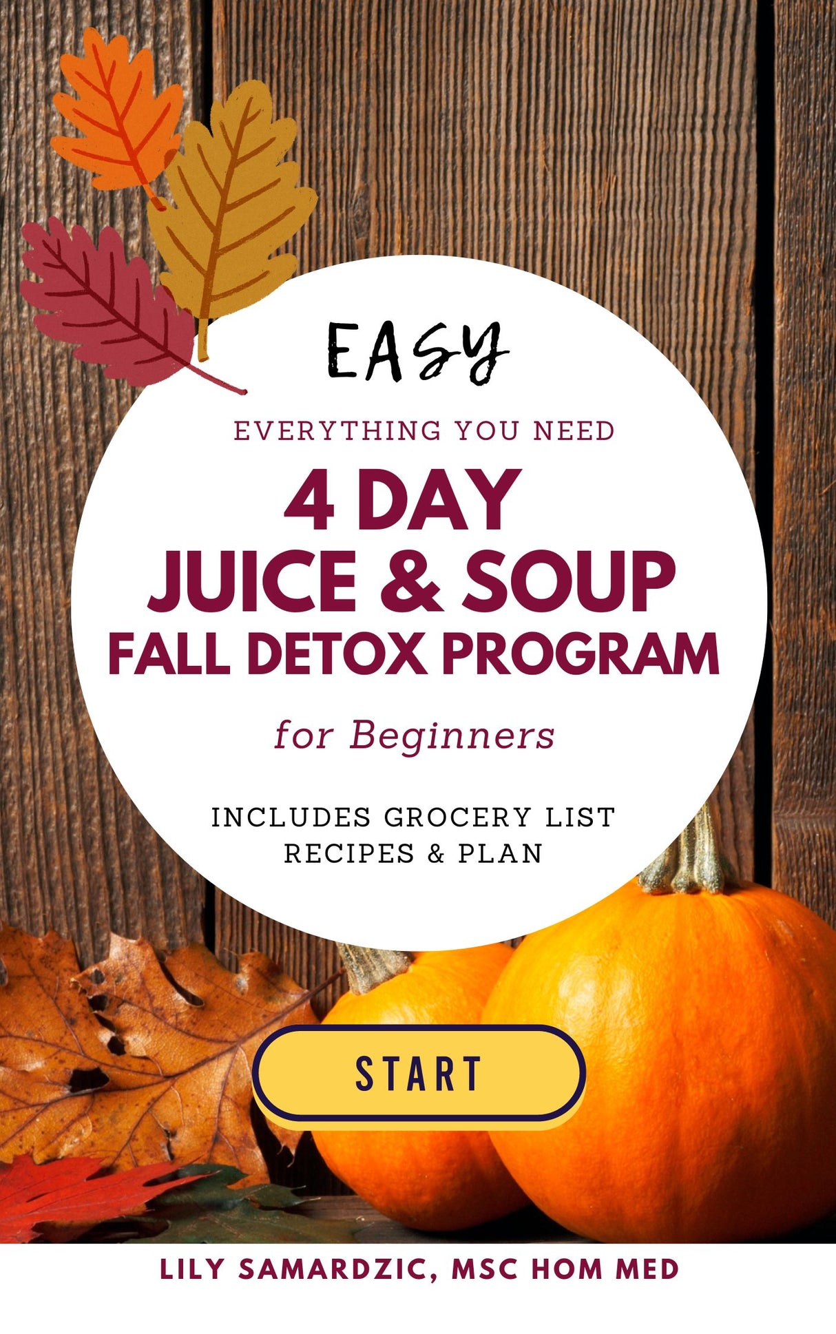 Plan de désintoxication de jus et soupe de 4 jours avec recettes et liste de courses