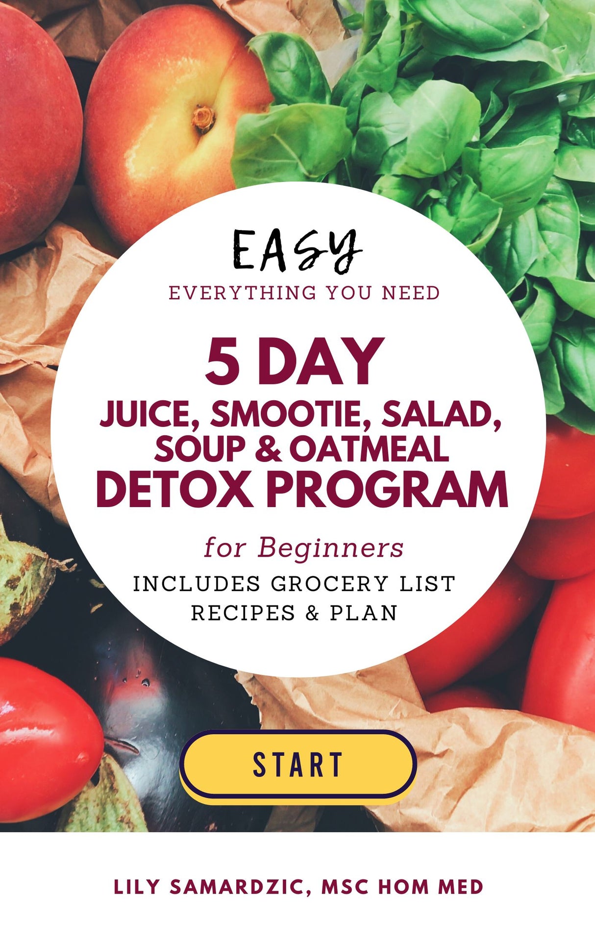 5 day detox plan with recipes and shopping list