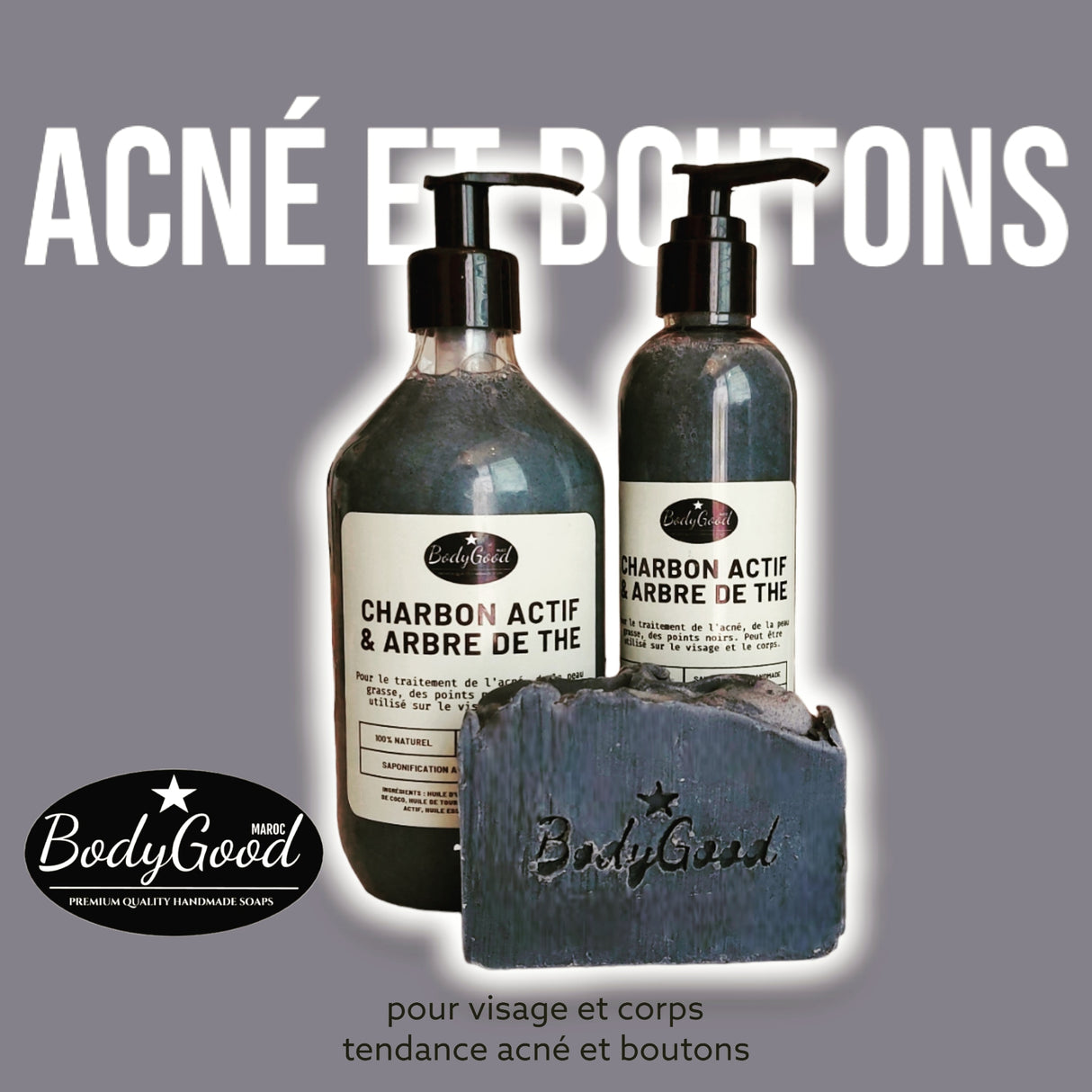 Savon Liquide Charbon et Arbre à Thé 