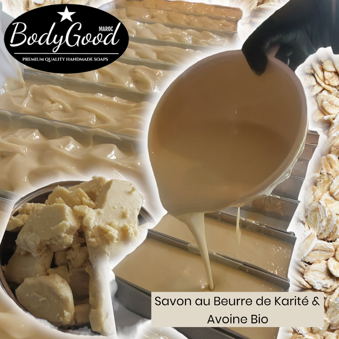Savon au beurre de karité et à l'avoine